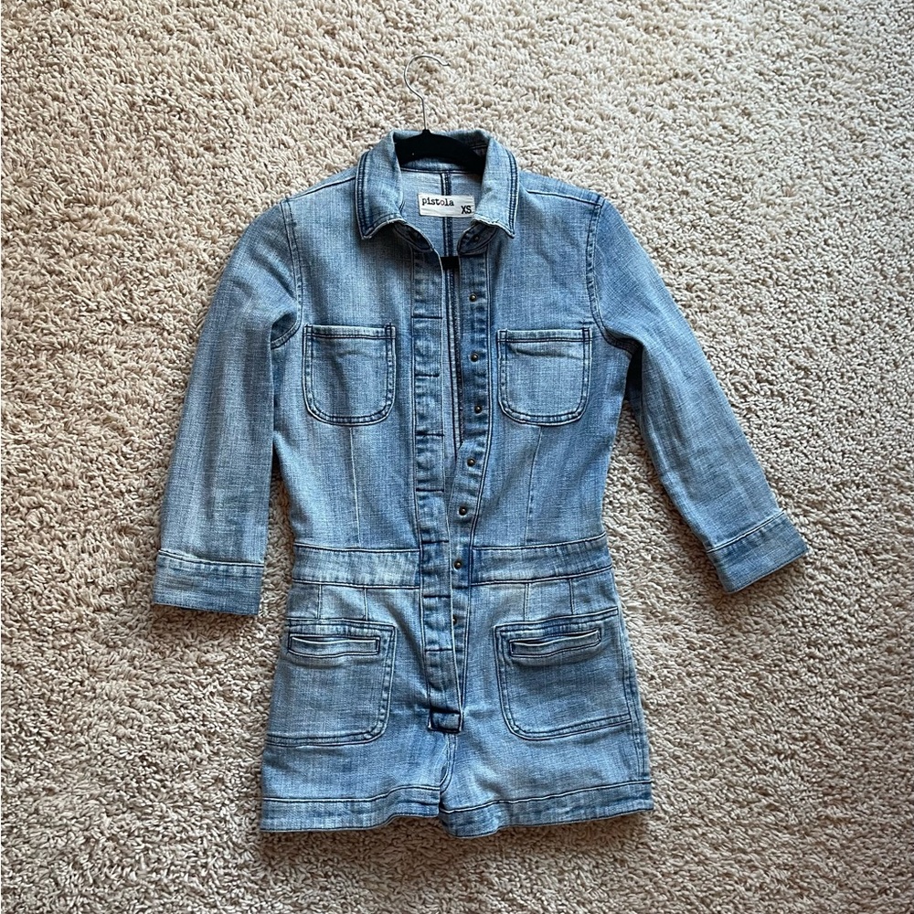Pistola Denim Romper